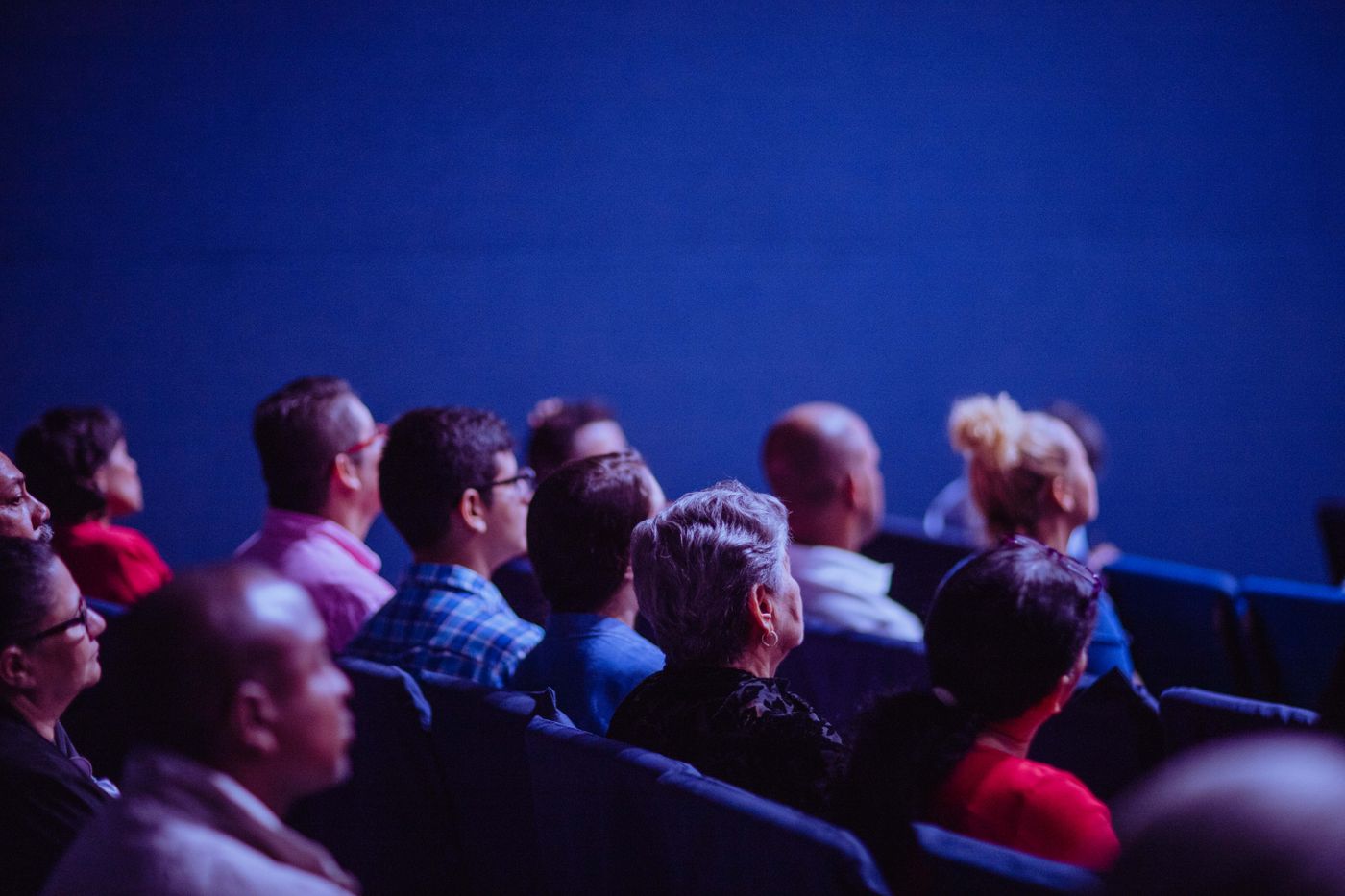 An audience gathered for a leadership talk